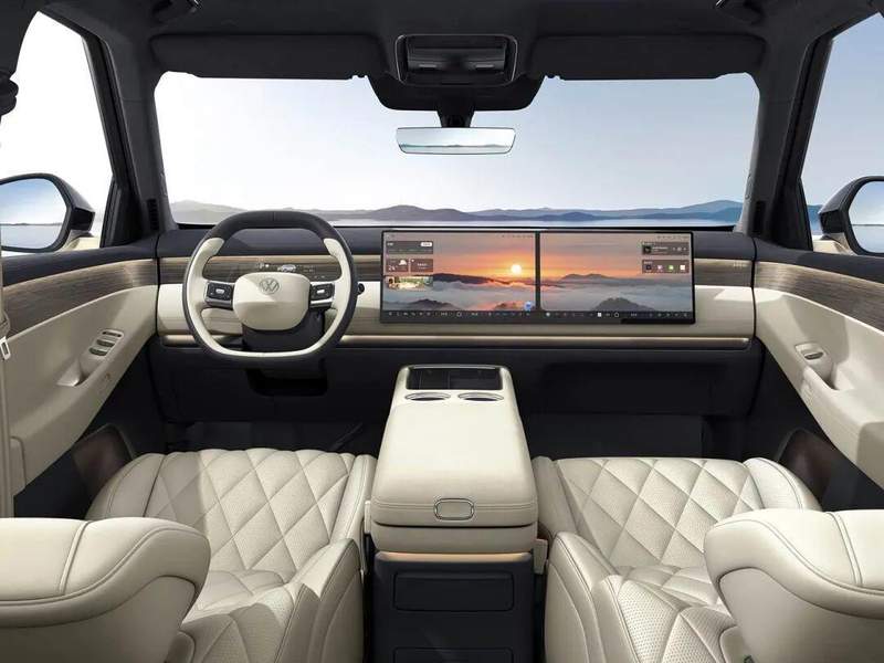  上汽大众ID. ERA 9X内饰官图发布；仙踪绿配色惊艳亮相，大型增程SUV蓄势待发 汽车科技