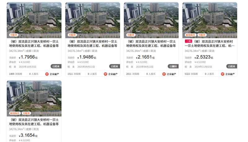  【深度复盘】成都双流区1.3亿医院烂尾项目：十三次流拍的行业警示与资产处置逻辑 房产家居