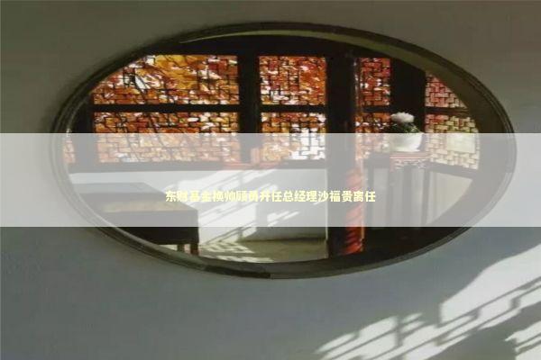 东财基金换帅顾勇升任总经理沙福贵离任