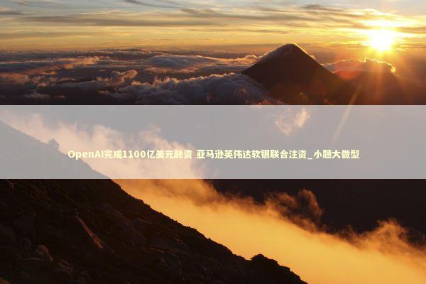 OpenAI完成1100亿美元融资 亚马逊英伟达软银联合注资_小题大做型