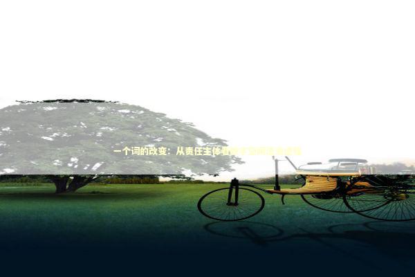 一个词的改变：从责任主体看数字空间法治进程 新闻