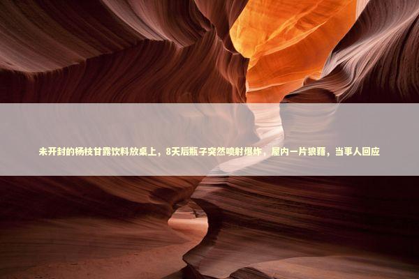 未开封的杨枝甘露饮料放桌上，8天后瓶子突然喷射爆炸，屋内一片狼藉，当事人回应 新闻