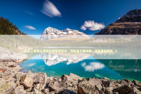 前员工举报公司存在频繁老鼠仓、领导逼下属违规,华宝基金回应_2 前员工举报公司存在频繁老鼠仓、领导逼下属违规,华宝基金回应_2 新闻