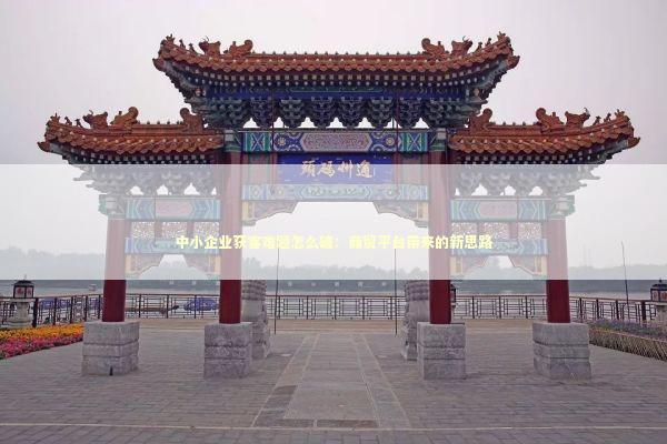 中小企业获客难题怎么破：商贸平台带来的新思路